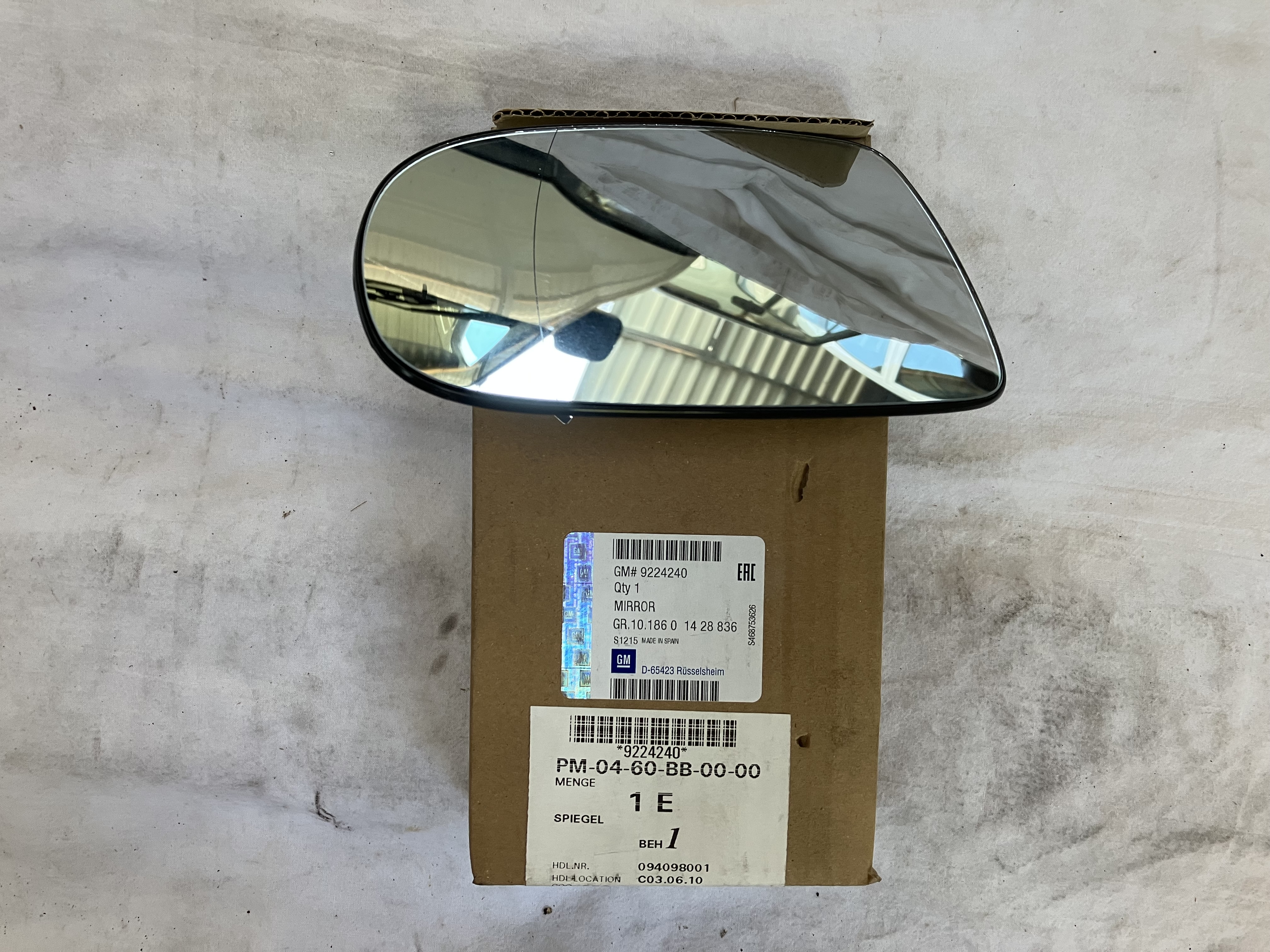 Spiegelglas links Opel Corsa C 1428836, 9224240